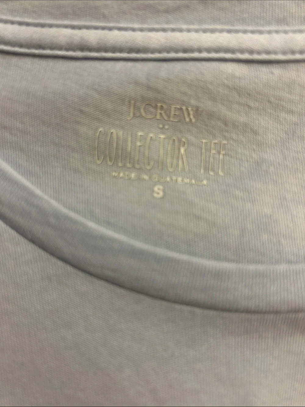 J. CREW collector preppy Graphic tee Watercolor Heart light blue color SM NWT